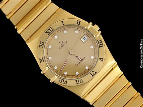 omega constellation quartz gold